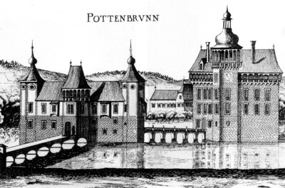 The Castle Pottenbrunn in an Engraving by Georg Matthäus Vischer from 1672 by Georg Matthaus Vischer